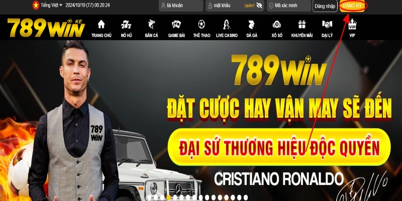 Truy cập vào nhà cái để đăng ký 78Win